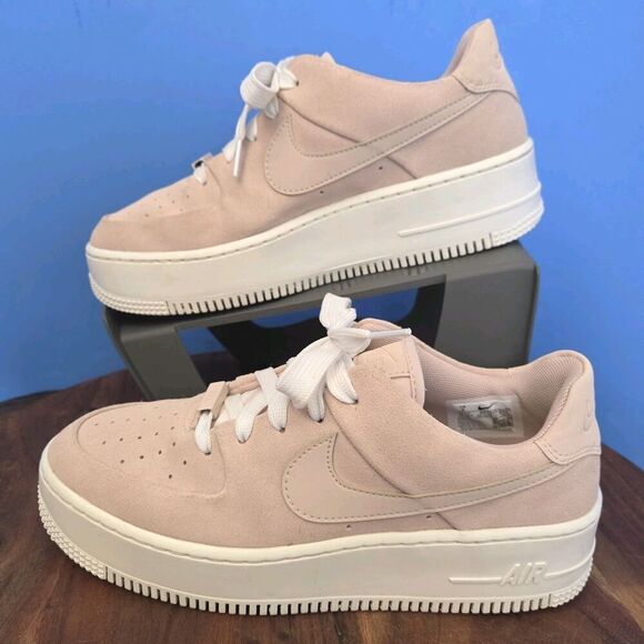 Nike Air Force 1 Sage Low Pink Particle Beige AR5339-201 Women’s 8/9 - SEE DESC - Picture 4 of 13